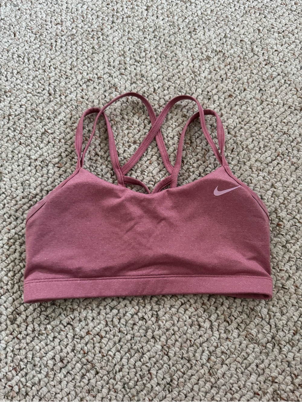Nike Rose Pink Crisscross Sports Bra
